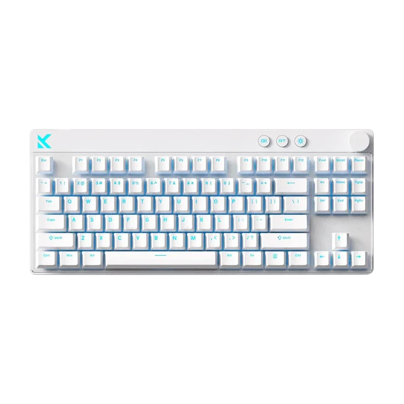 MCHOSE Mix 87 HE Magnetic 8K Wired Gaming Keyboard - White - Apollo Magnetic Switch (WTY - 1YR)
