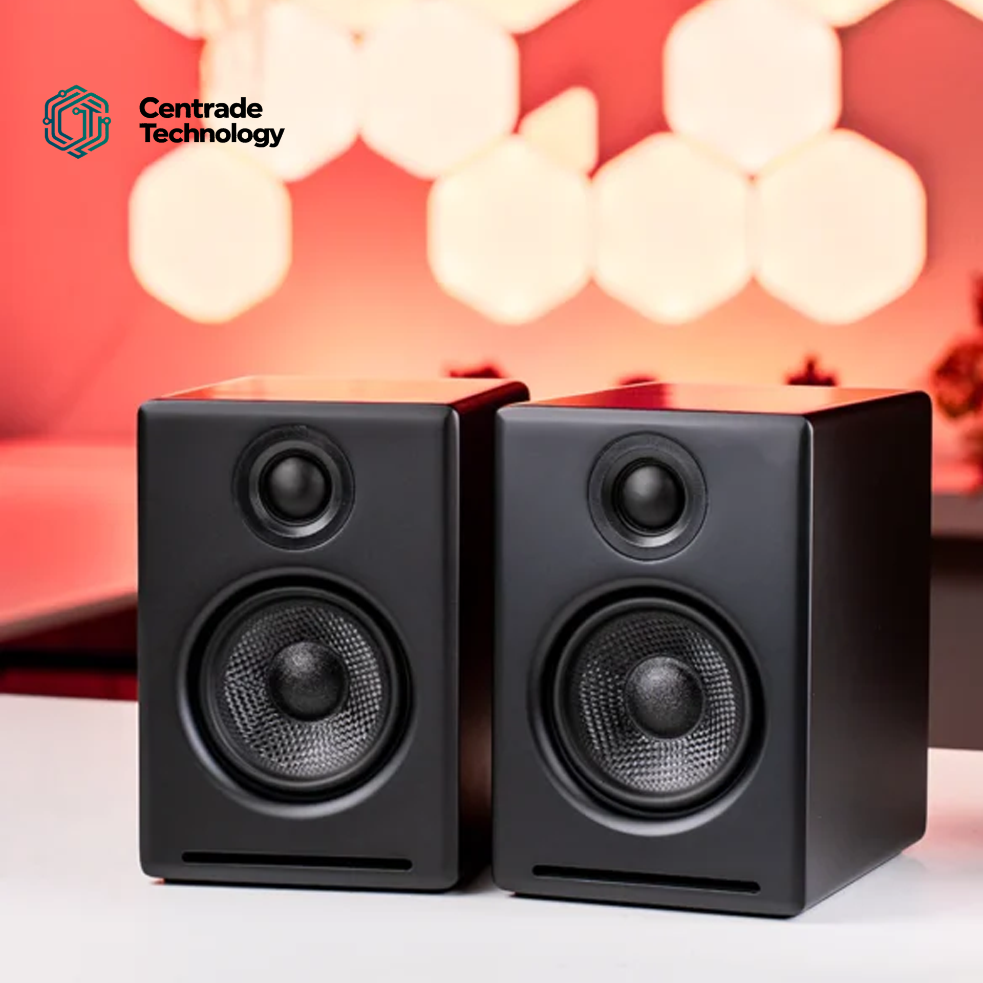 Audioengine A2+ Wireless Desktop Speakers Satin Black | Bluetooth | 3 Year Warranty