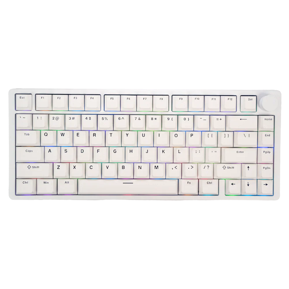 Aftershock ODEN75 White Edition Wireless Keyboard - Linear Switches (WTY - 1YR) - Image 5