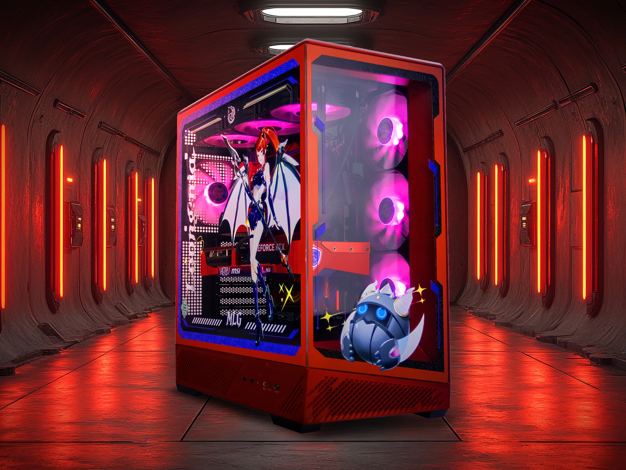 Centre Com MSI MLG Ryzen 7 9800X3D RTX 5070 Ti Gaming PC with Windows 11